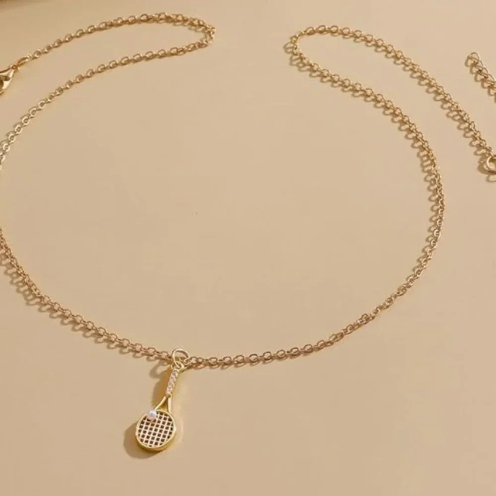 Tennis Racket Necklace - Picture 5 of 6